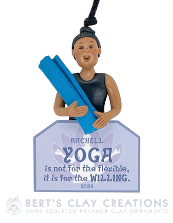 Yoga Ornament - Bert's Clay Creations